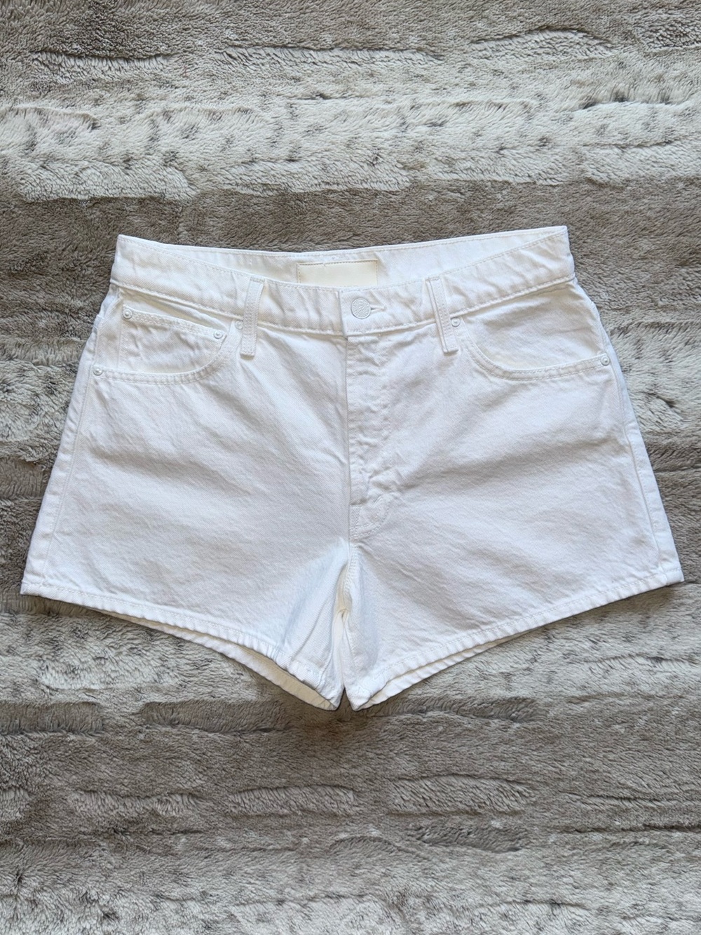 MOTHER The Dodger Denim Shorts in Picket Fence Size 27 - Picture 5 of 16
